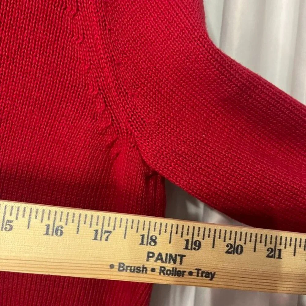 Croft & Barrow Red Turtleneck Sweater | Size L